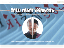 Tablet Screenshot of belu-entertainment.de